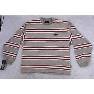 Bear SURF Boards Size Large Sweat Shirt Stripes Logo 1990's  Vintage Y2K FLAWS